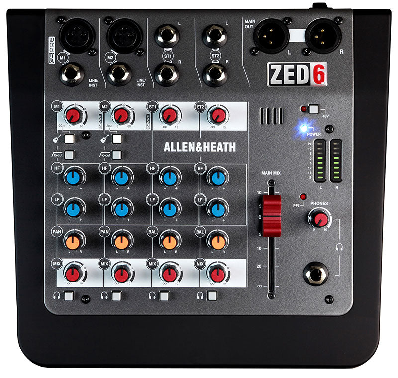 Allen & Heath Zed-6 Compact 6-Channel Mixer