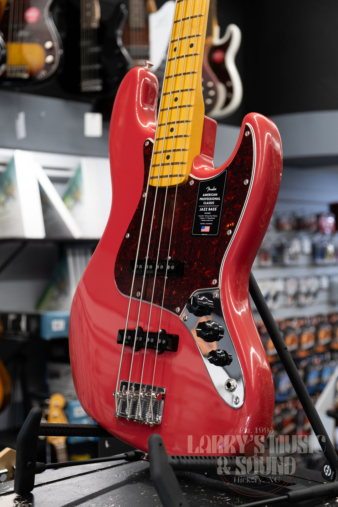 Fender American Professional Classic Jazz Bass - Faded Dakota Red