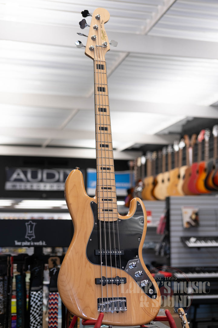 Squier Vintage Modified Jazz Bass V - Natural - USED