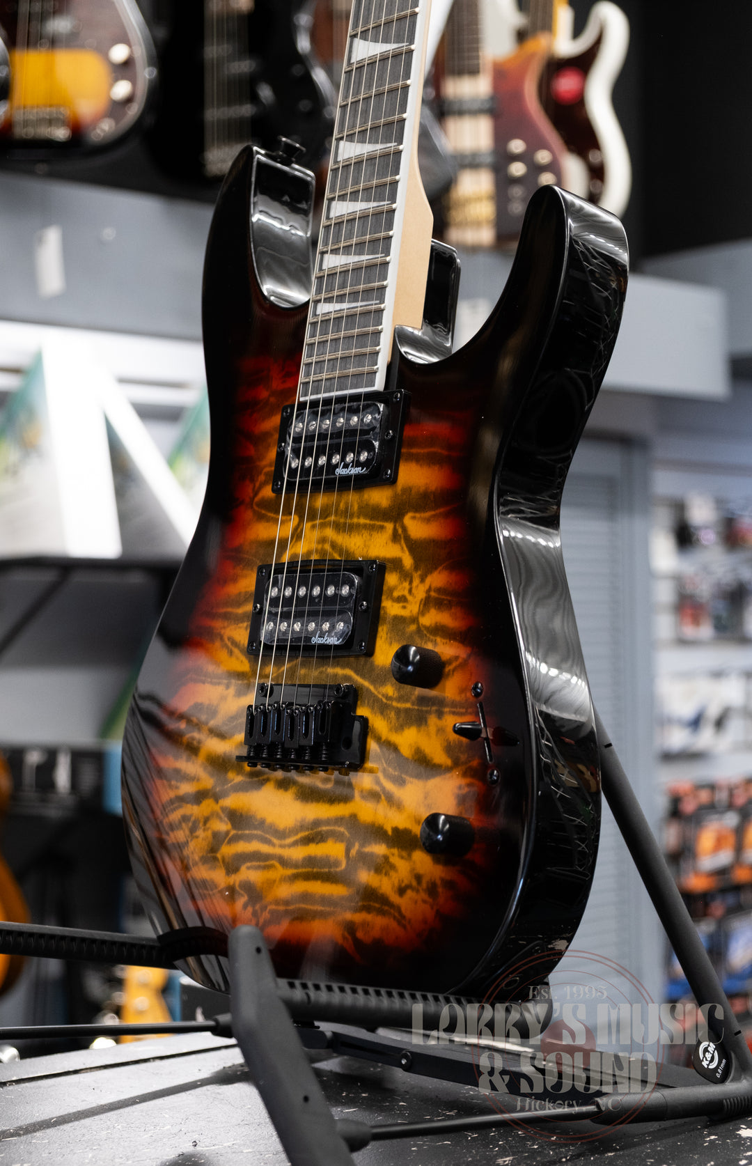 jackson tobacco burst JS Series Dinky JS20 DKQ 2PT Electric Guitar hard rock or gospel Jackson Electric Guitar JS Series