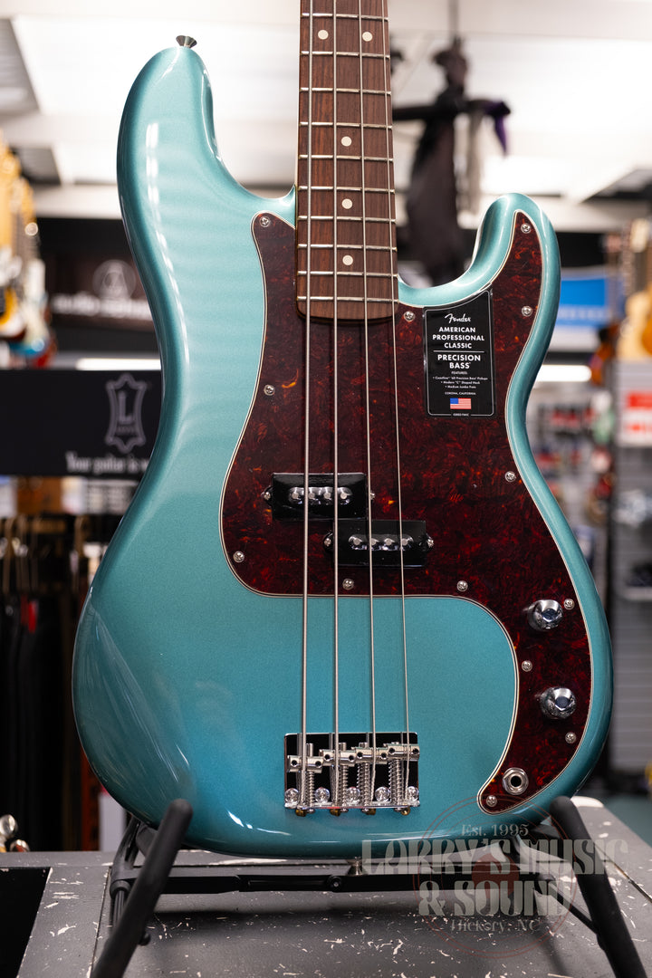 Fender American Professional Classic Precision Bass - Faded Sherwood Green Metallic
