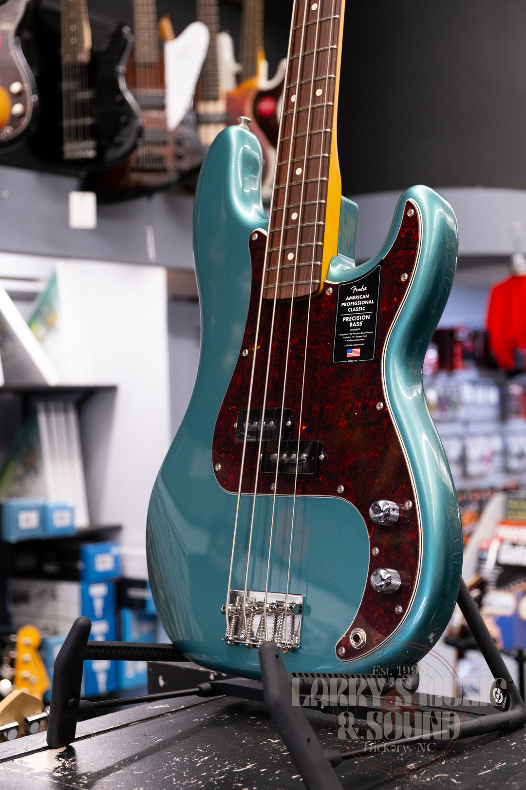 Fender American Professional Classic Precision Bass - Faded Sherwood Green Metallic