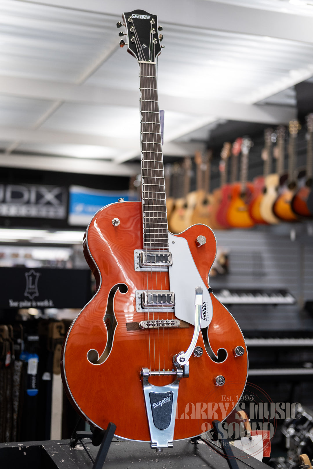 Gretsch G540T Electromatic Classic Hollow Body Single-Cut with Bigsby - Orange Stain