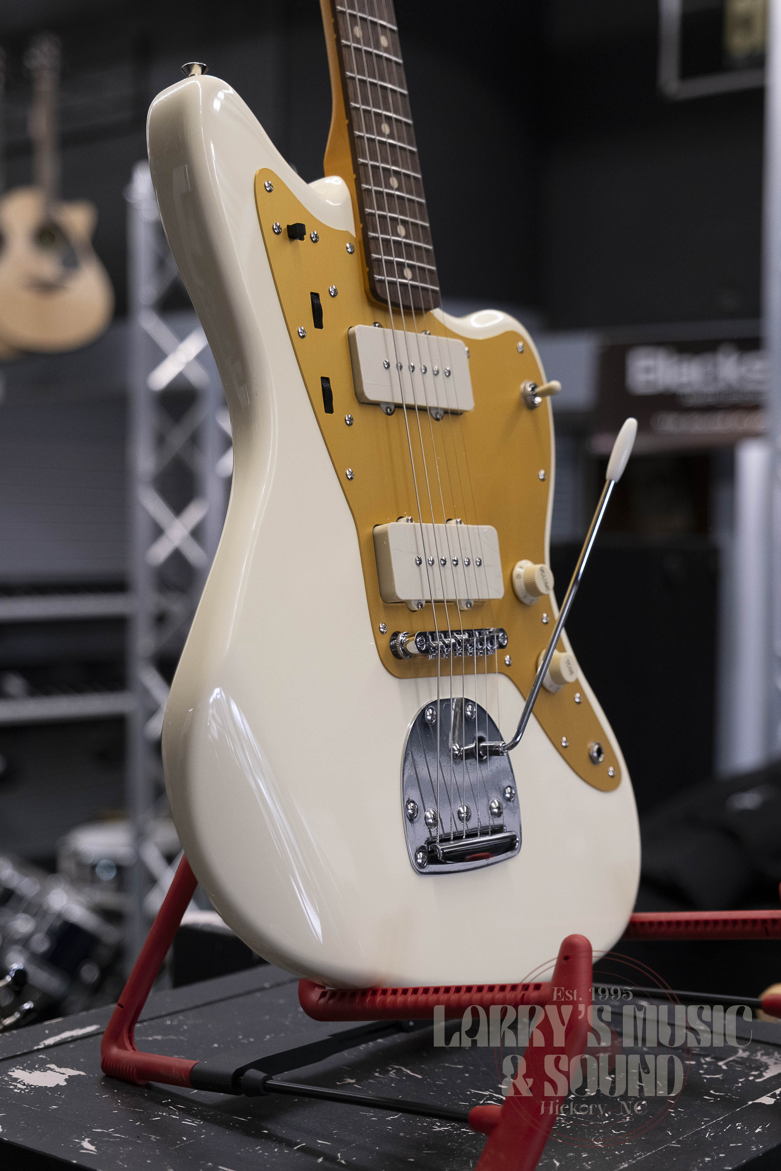 Squier JAZZMASTER/ジャズマスター Squier J. Mascis Jazzmaster - Vintage White – Larry's Music & Sound
