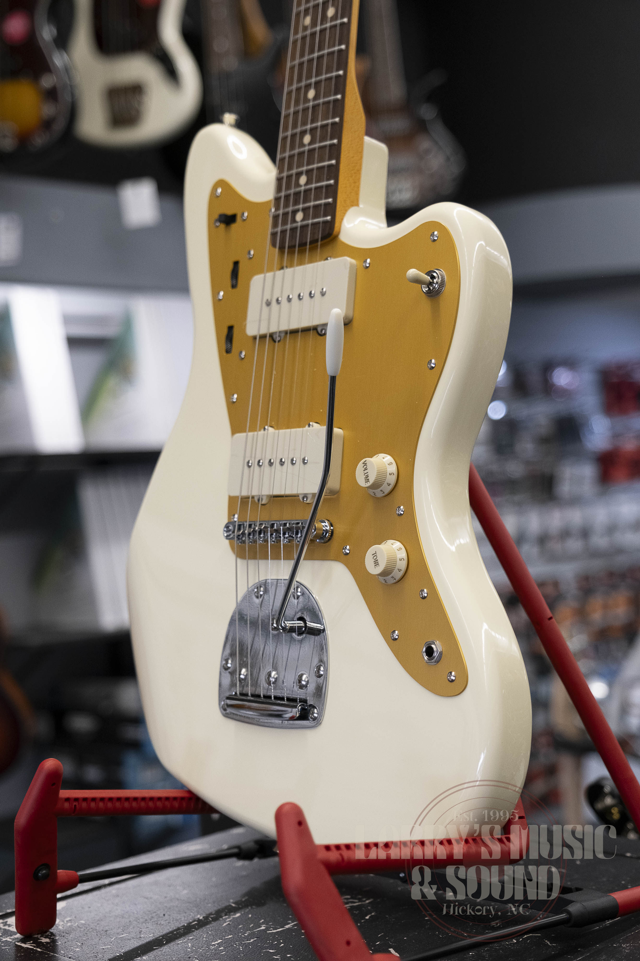 Squier J. Mascis Jazzmaster - Vintage White – Larry's Music & Sound