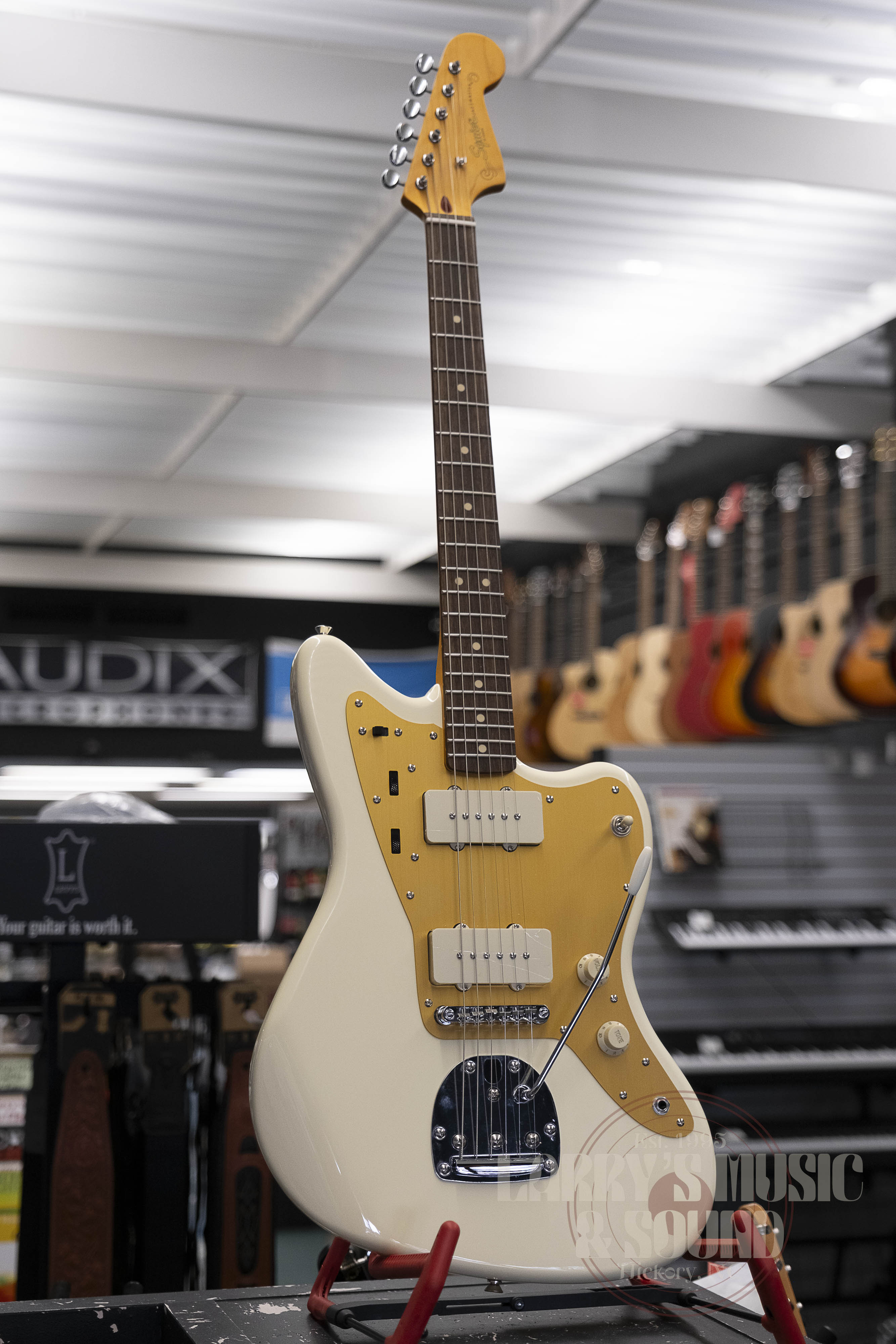 Squier J. Mascis Jazzmaster - Vintage White – Larry's Music & Sound