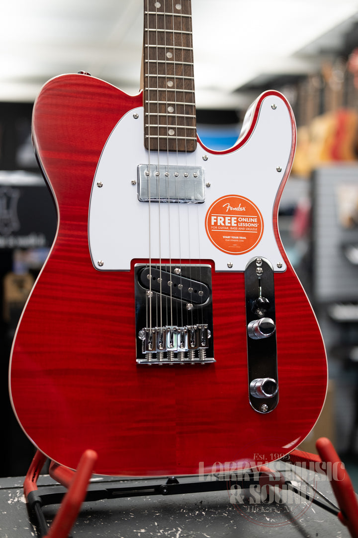 Squier Affinity Telecaster FMT-SH - Crimson Red Transparent