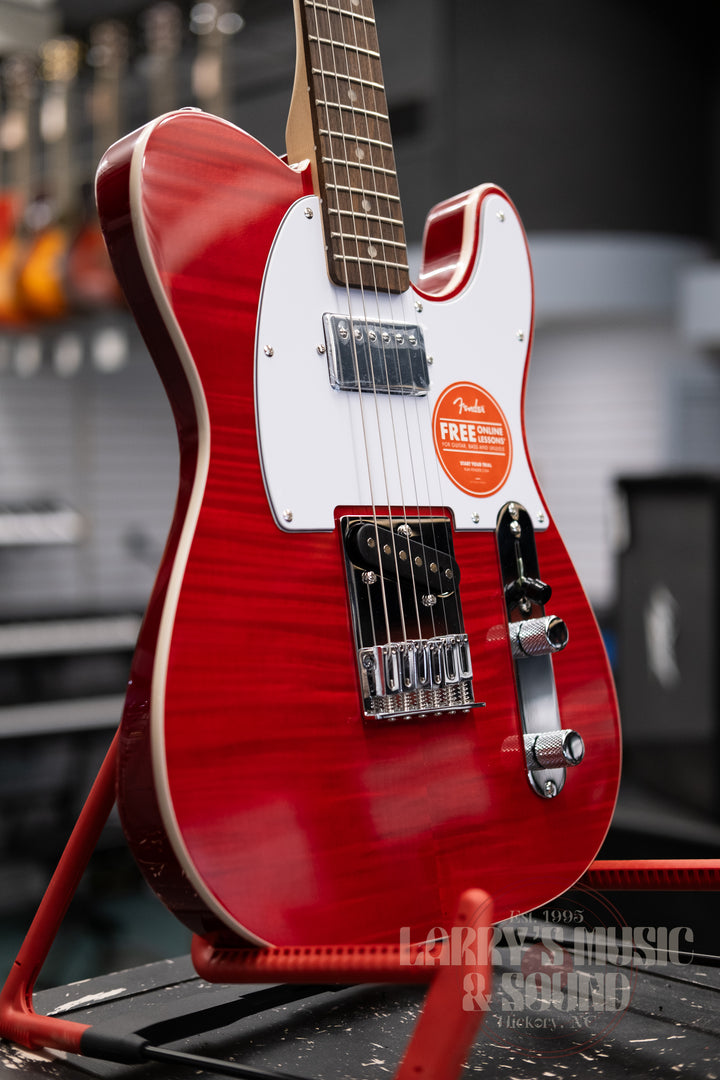 Squier Affinity Telecaster FMT-SH - Crimson Red Transparent