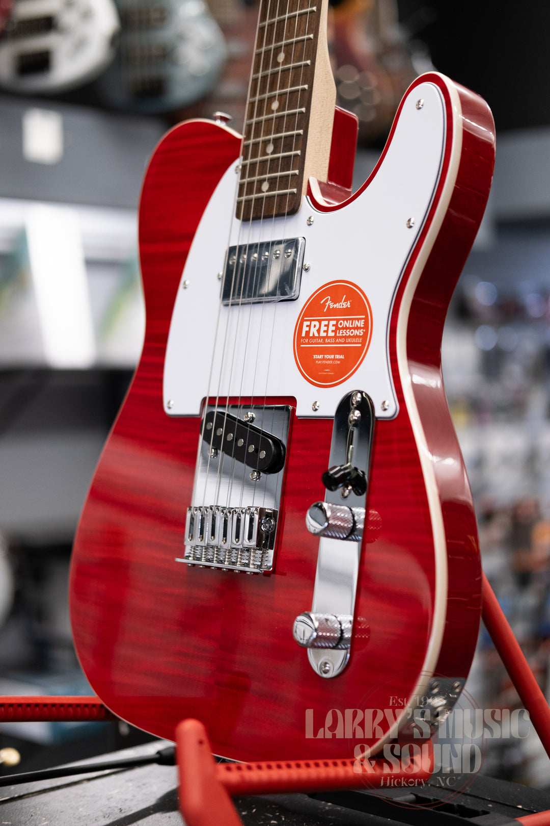Squier Affinity Telecaster FMT-SH - Crimson Red Transparent