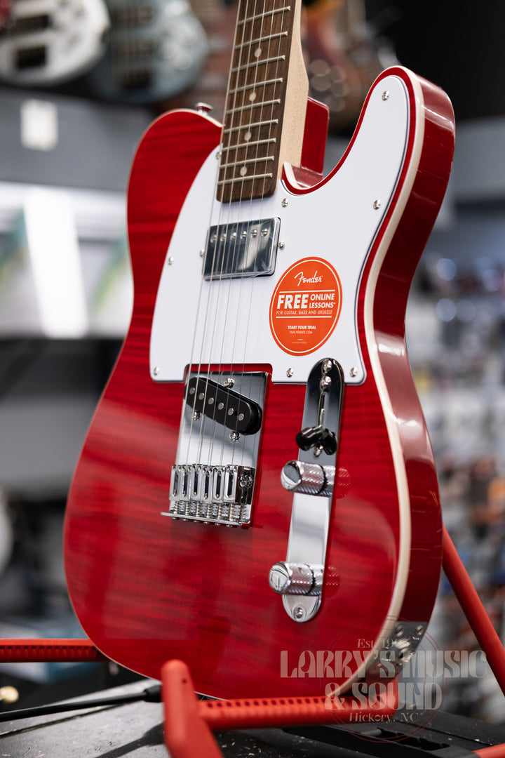Squier Affinity Telecaster FMT-SH - Crimson Red Transparent