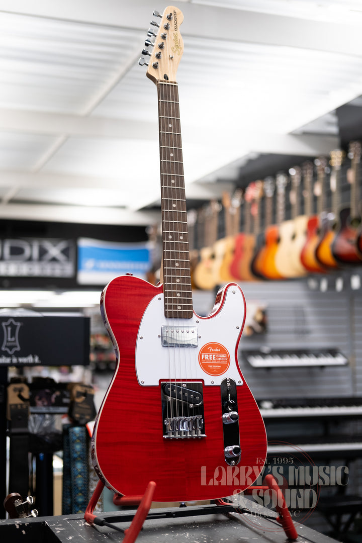 Squier Affinity Telecaster FMT-SH - Crimson Red Transparent