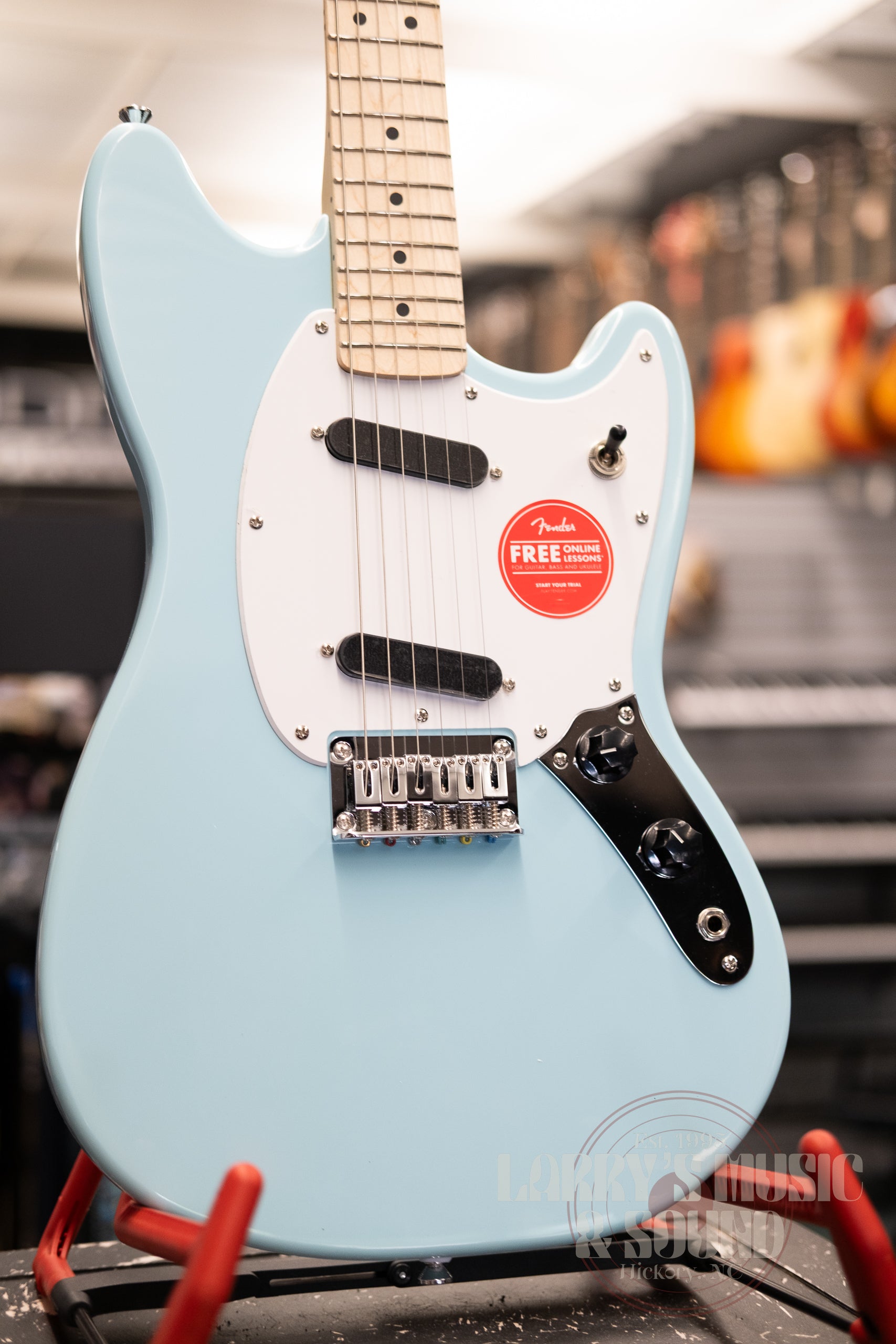 Squier Sonic Mustang - Daphne Blue – Larry's Music & Sound