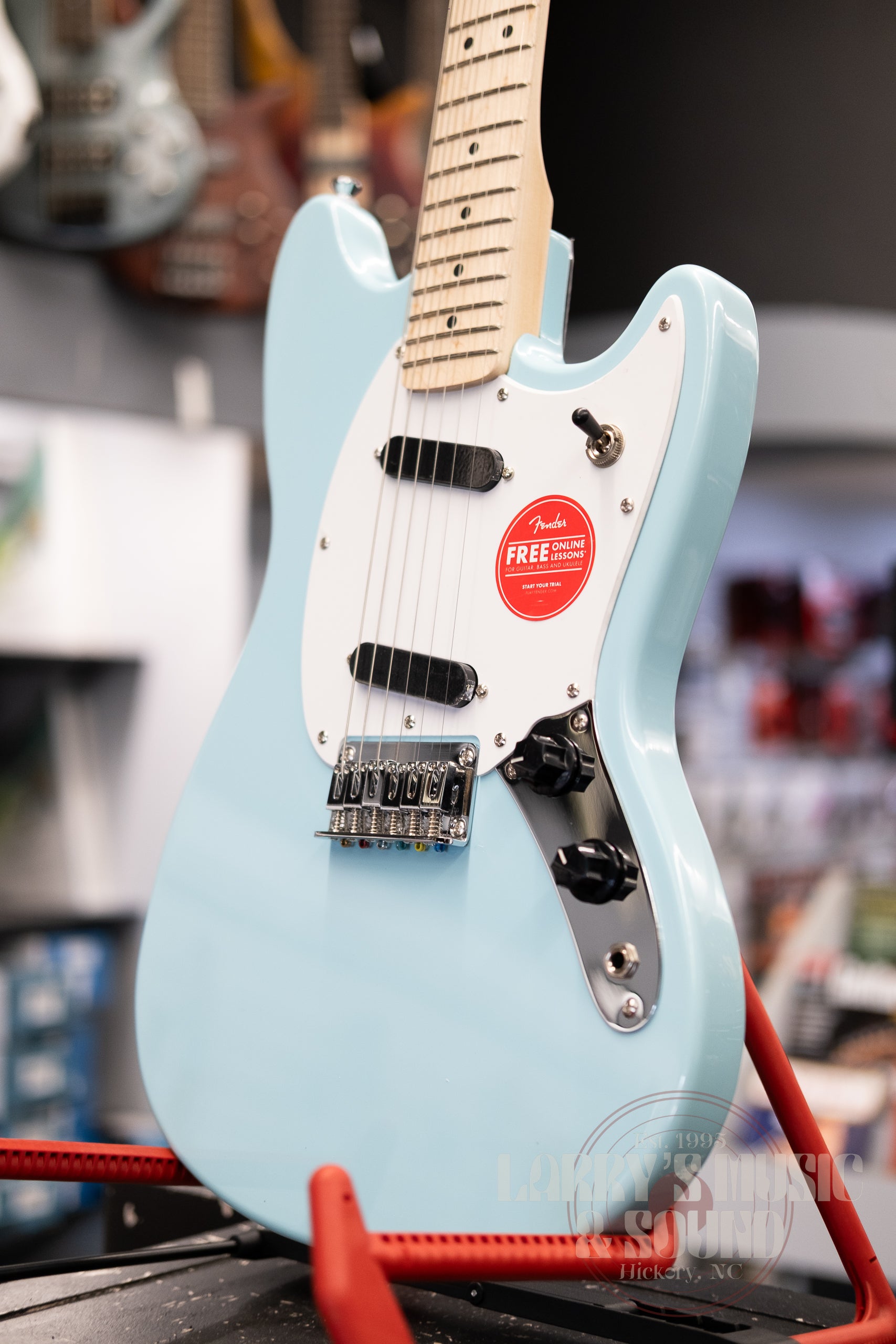 Squier Sonic Mustang - Daphne Blue – Larry's Music & Sound