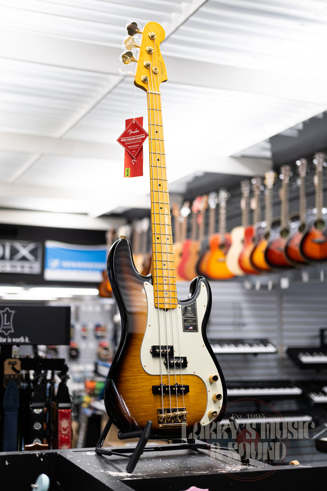 Fender 75th Anniversary American Professional PJ Bass - 2-Color Sunburst