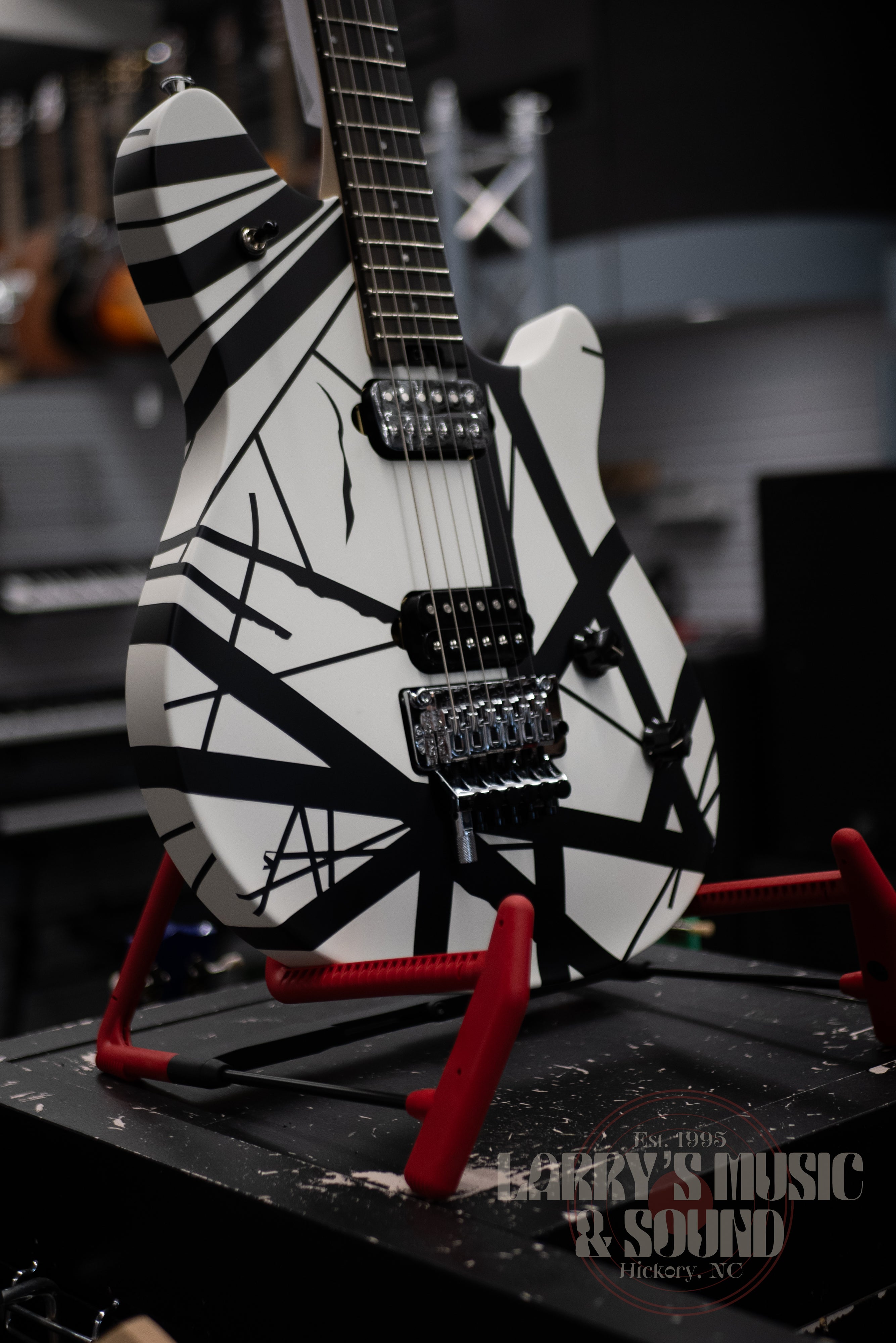 EVH Wolfgang Special Striped - Black and White – Larry's Music & Sound