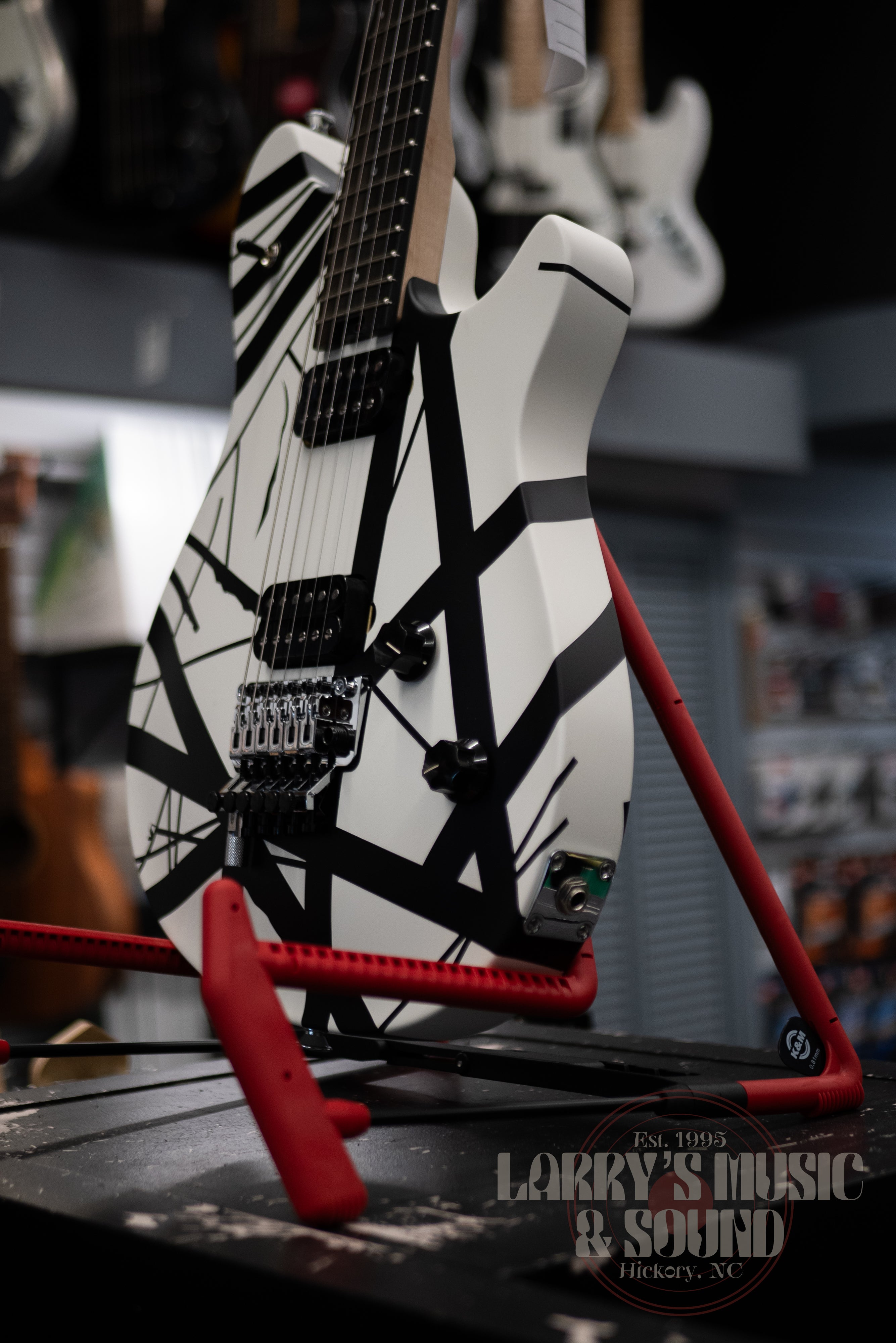 EVH Wolfgang Special Striped - Black and White – Larry's Music & Sound