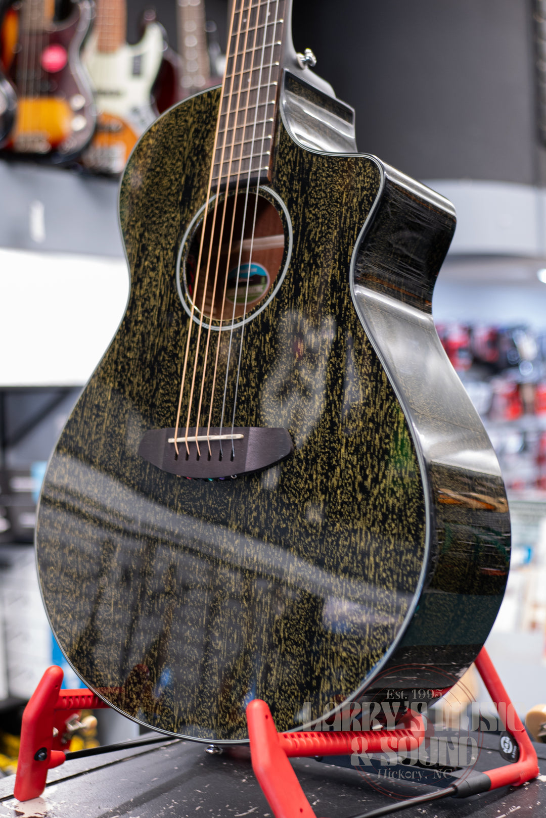 Breedlove Rainforest S Concert - Black/Gold