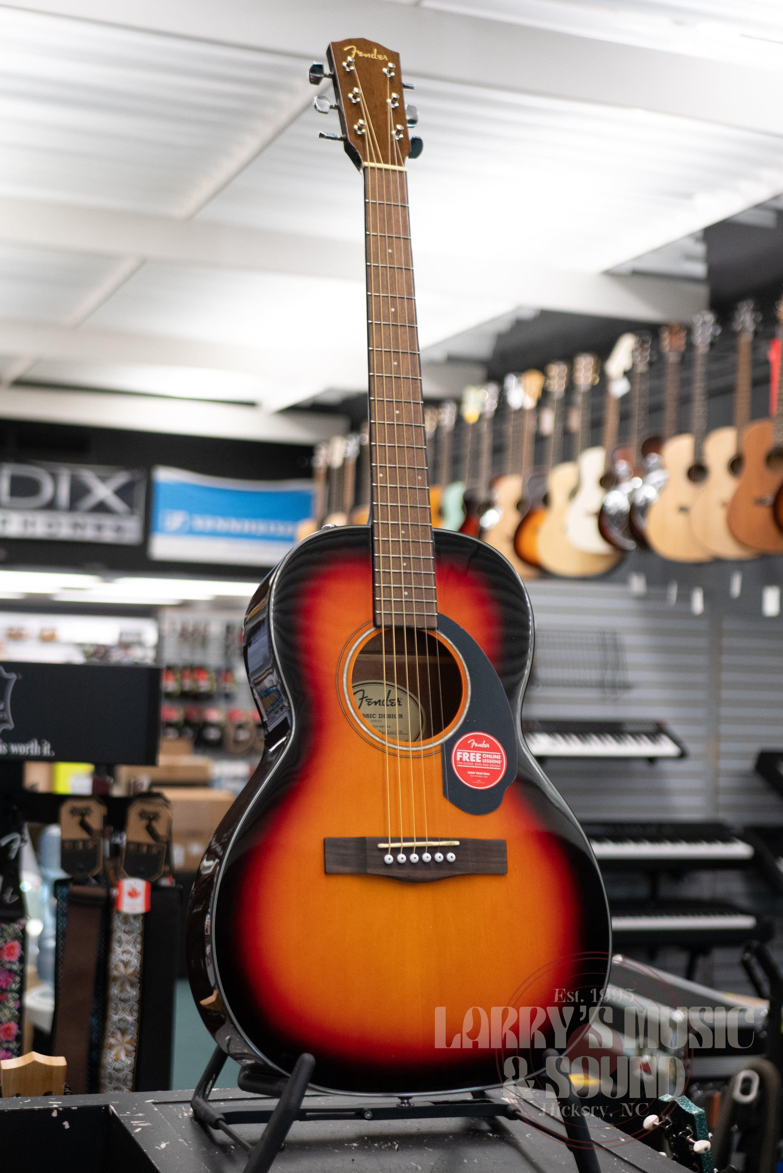 Fender CP-60S Parlor - 3-Color Sunburst – Larry's Music & Sound