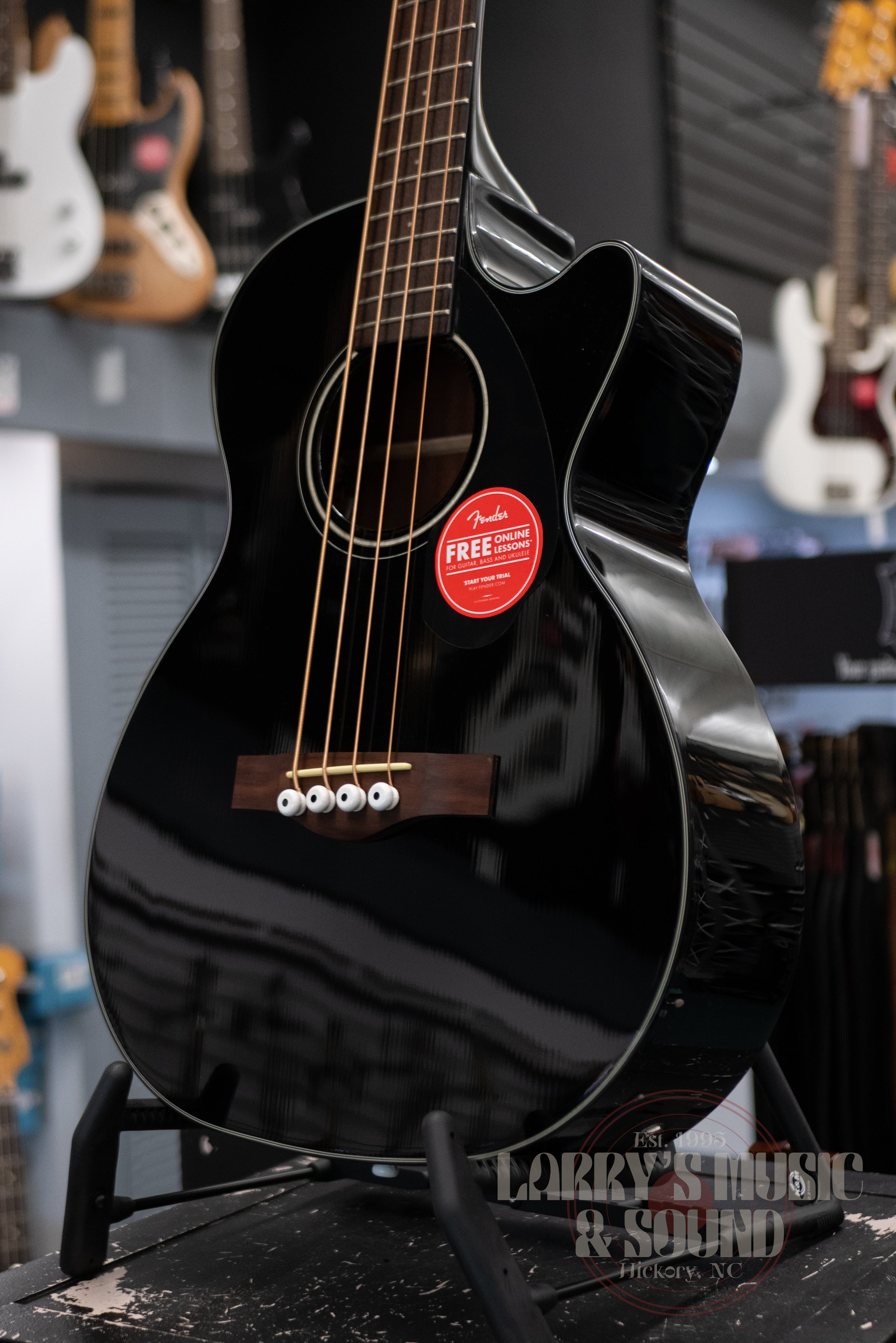 Fender CB-60SCE Acoustic Bass - Black – Larry's Music & Sound