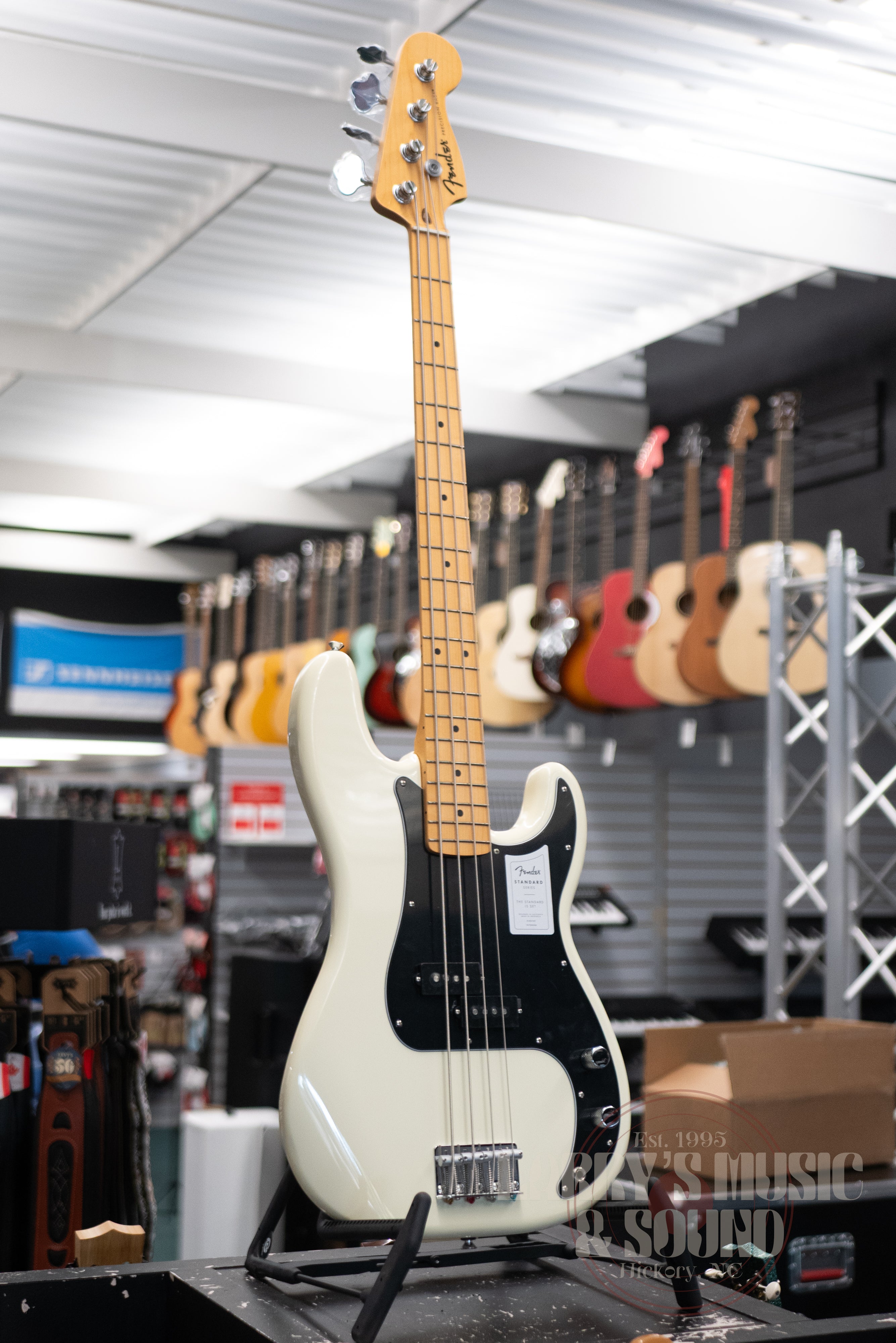 Fender Standard Precision Bass - Olympic White – Larry's Music & Sound