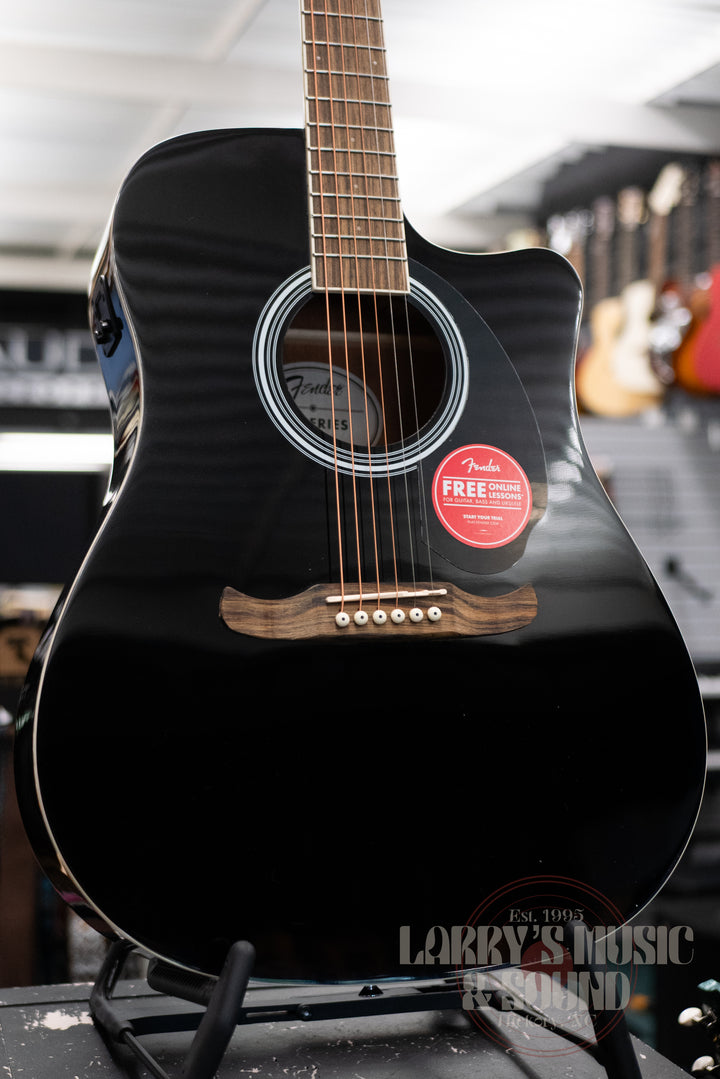 Fender FA-125CE Dreadnought Acoustic/Electric - Black