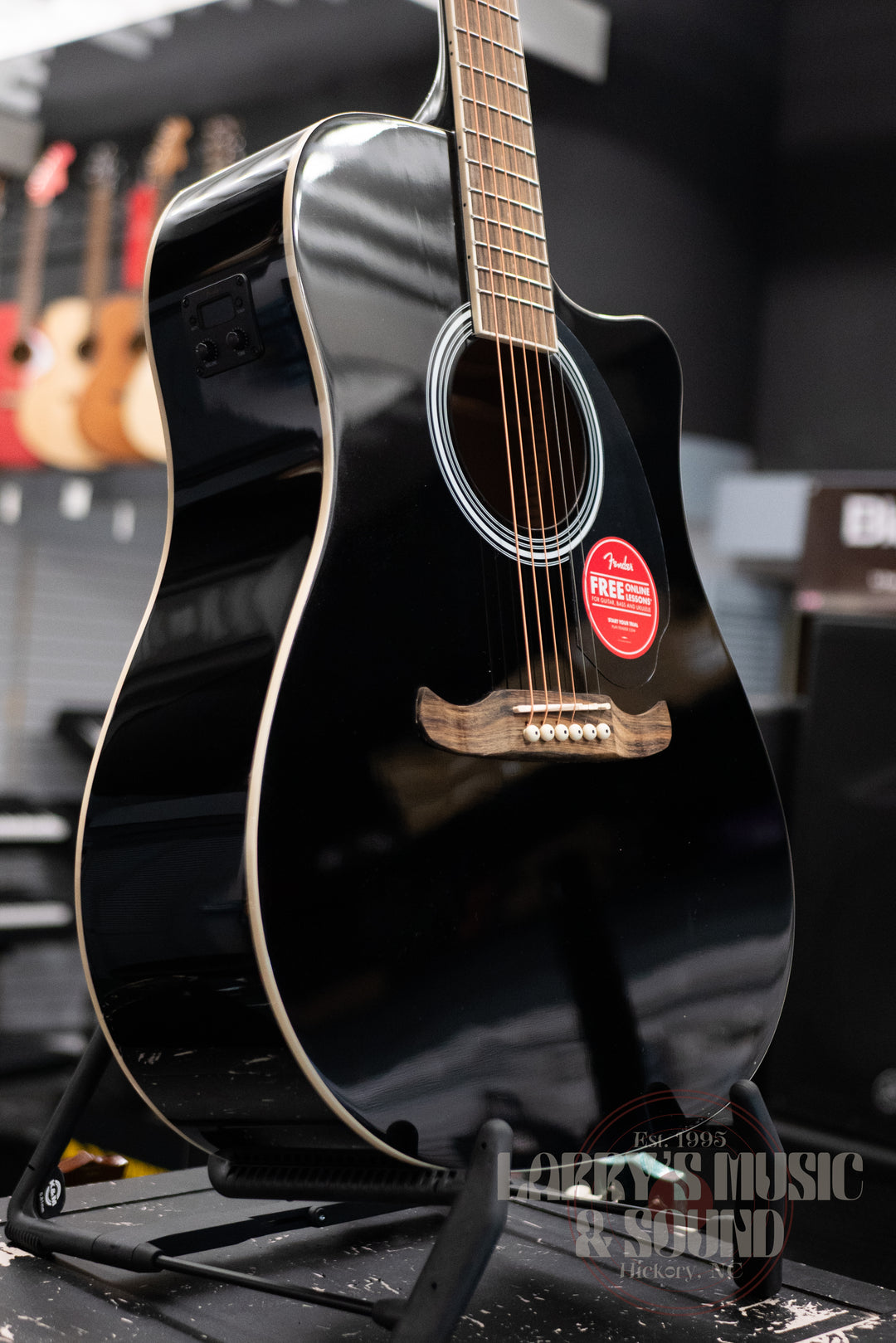 Fender FA-125CE Dreadnought Acoustic/Electric - Black