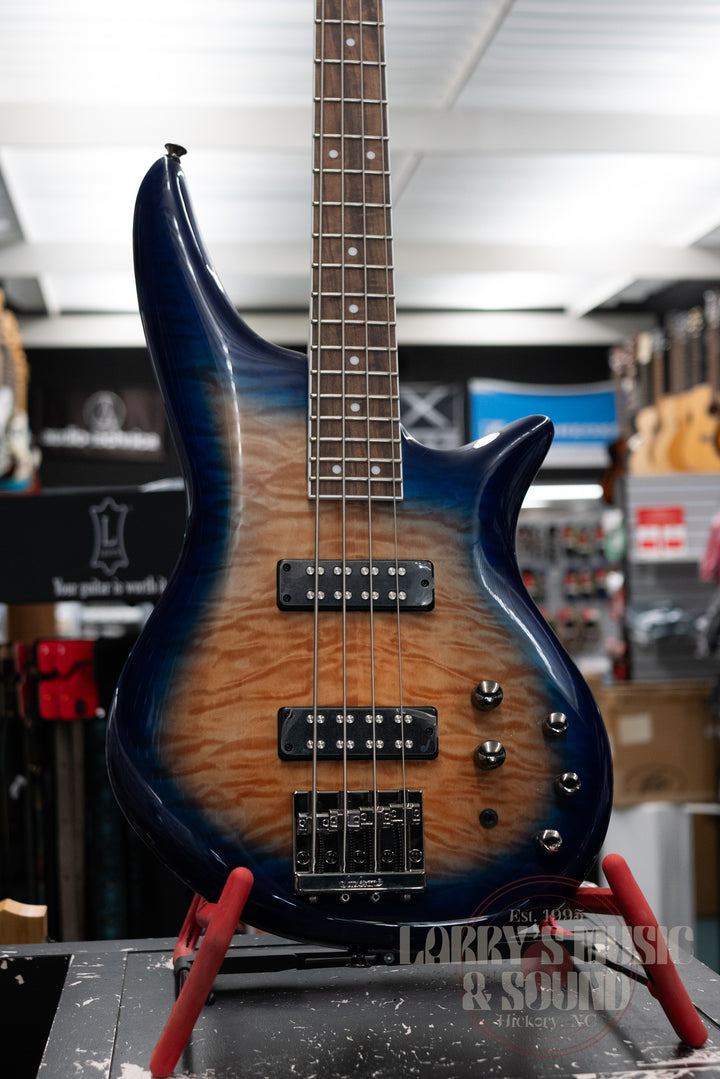 Jackson JS Series Spectra Bass JS3Q - Amber Blue Burst