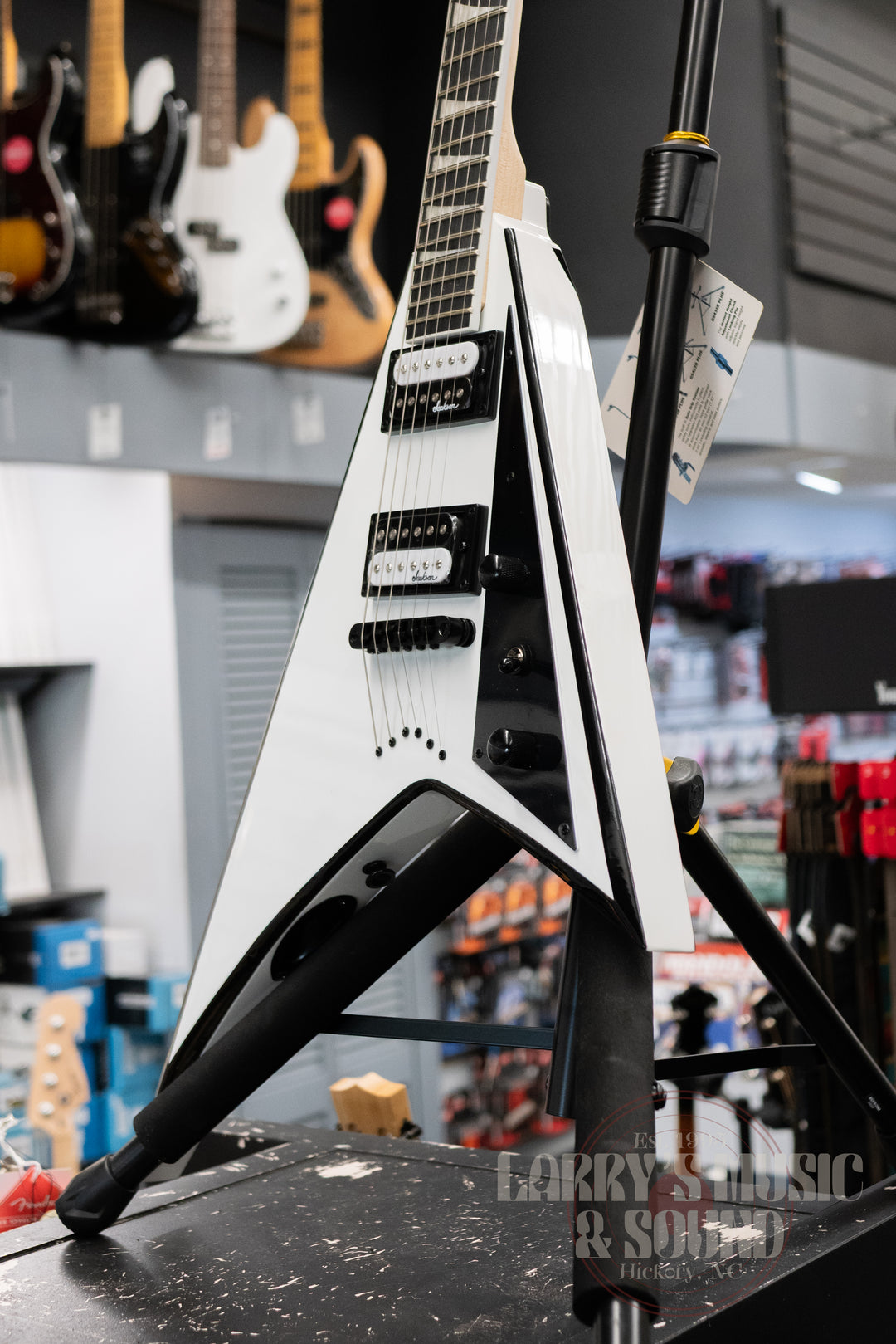 Jackson JS Series Rhoads JS32T - White with Black Bevels