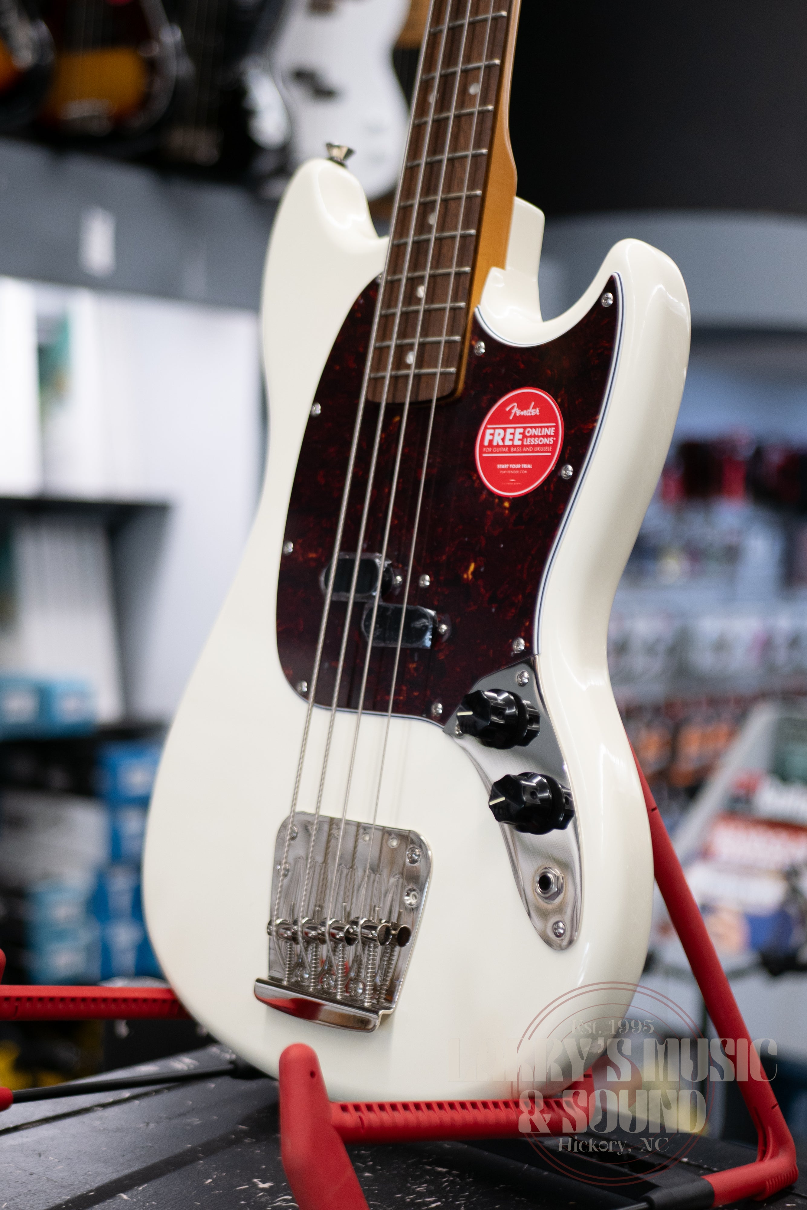 Squier Classic Vibe '60s Mustang Bass - Olympic White – Larry's
