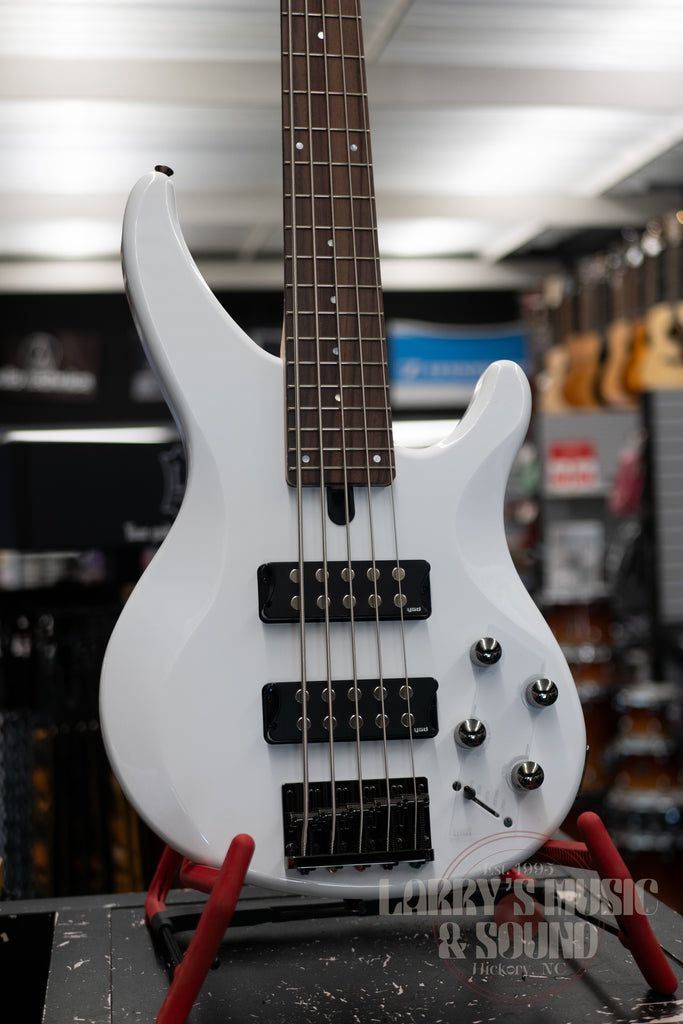 Yamaha TRBX-305 5-String Bass Guitar - White – Larry's Music & Sound