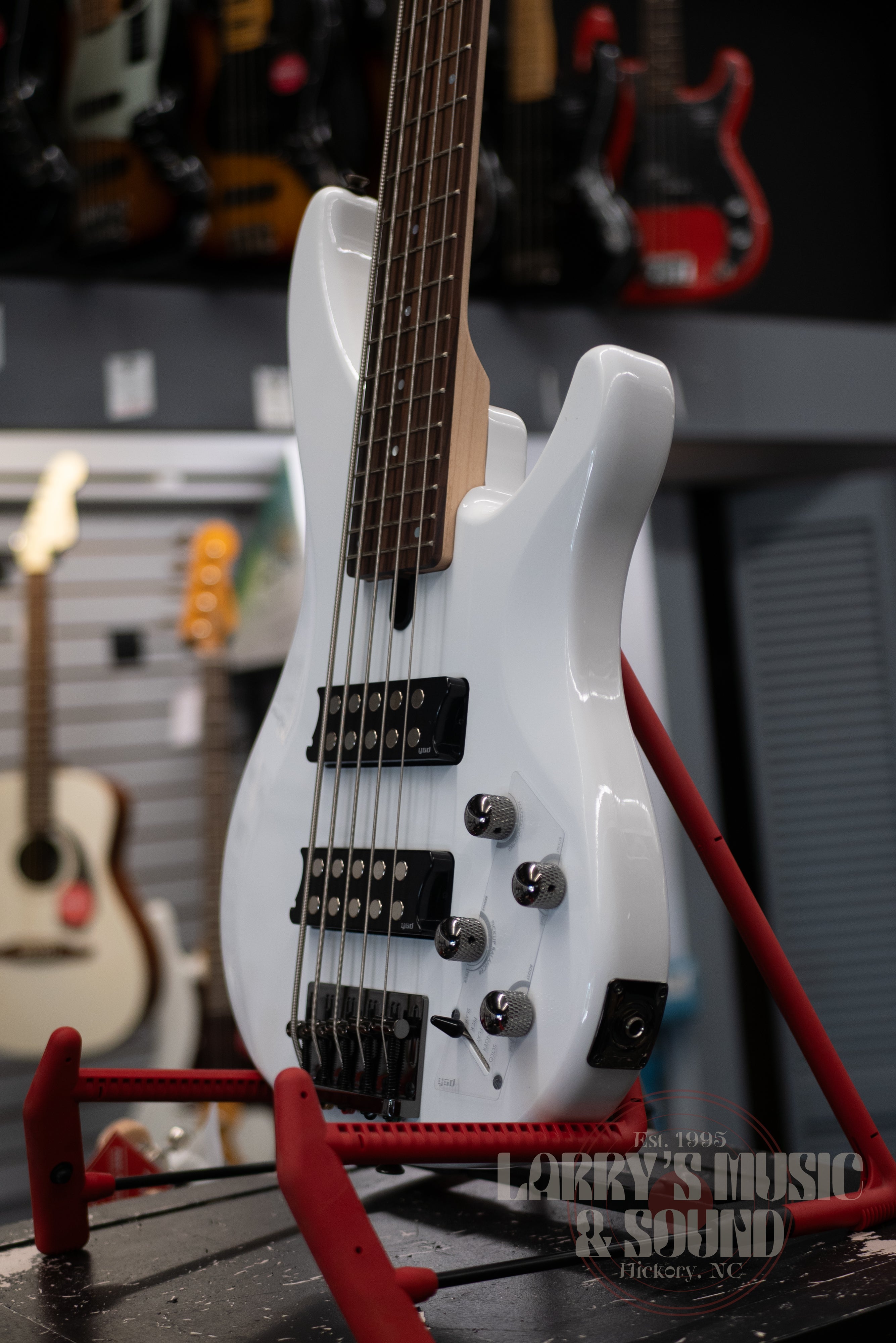 Yamaha TRBX-305 5-String Bass Guitar - White – Larry's Music & Sound