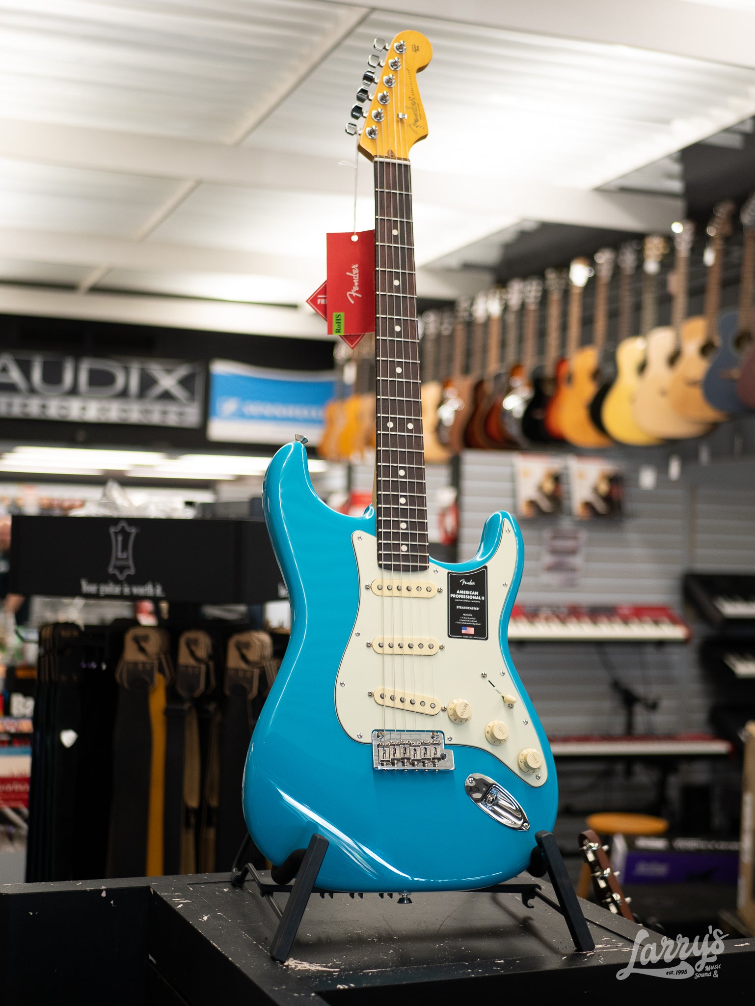 Fender American Professional II Strat - Miami Blue – Larry's Music & Sound