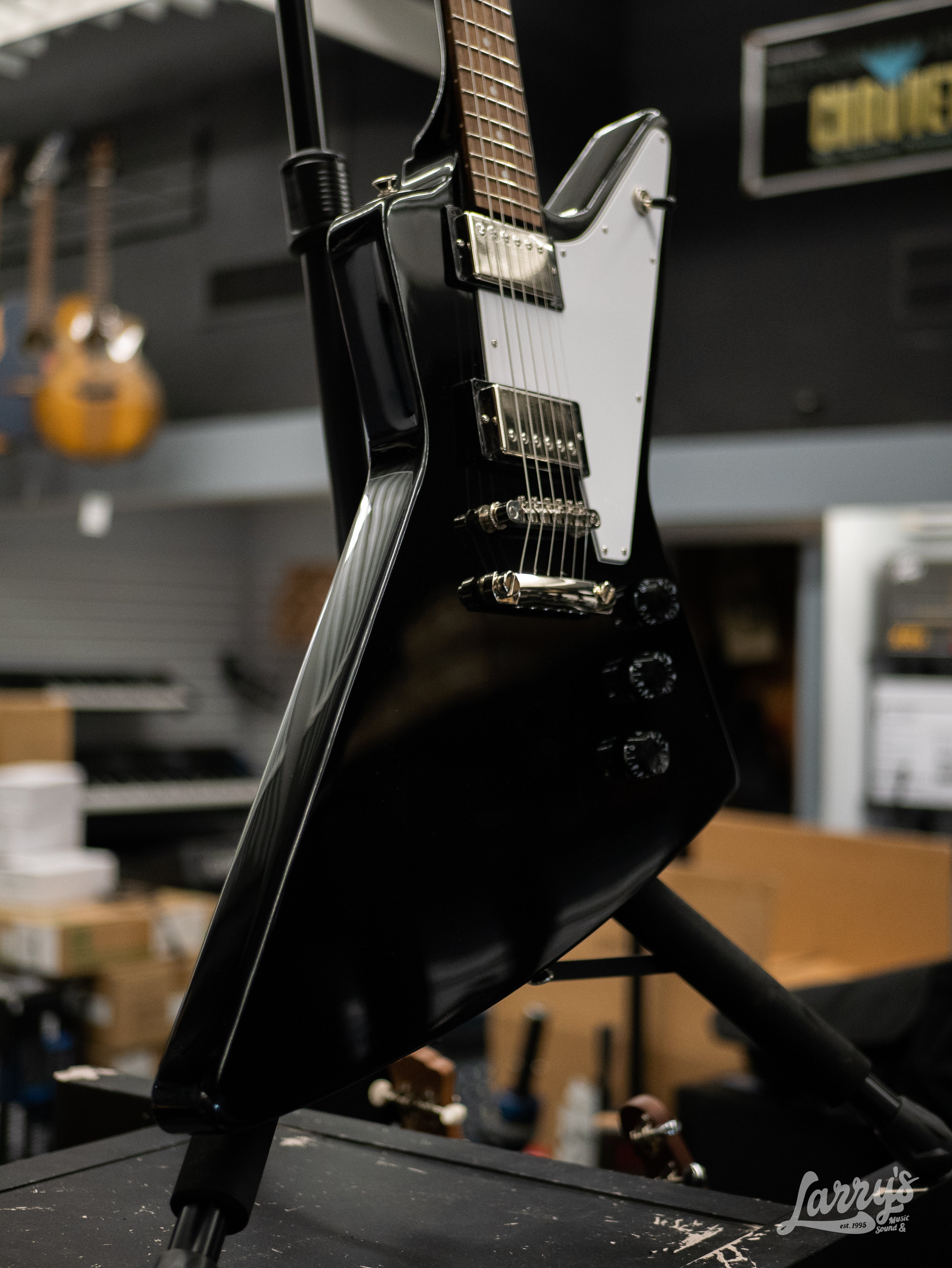 Epiphone Explorer - Ebony – Larry's Music & Sound