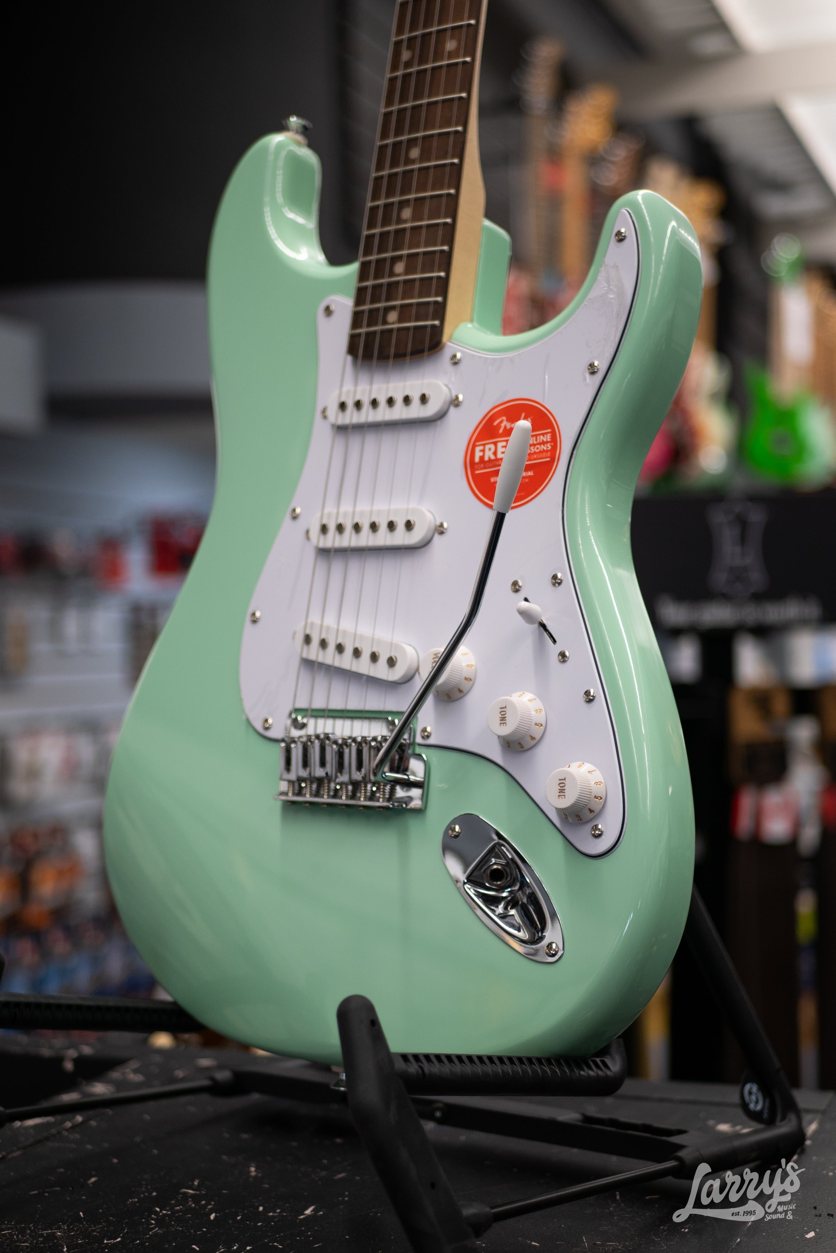 Seafoam green deals stratocaster squier