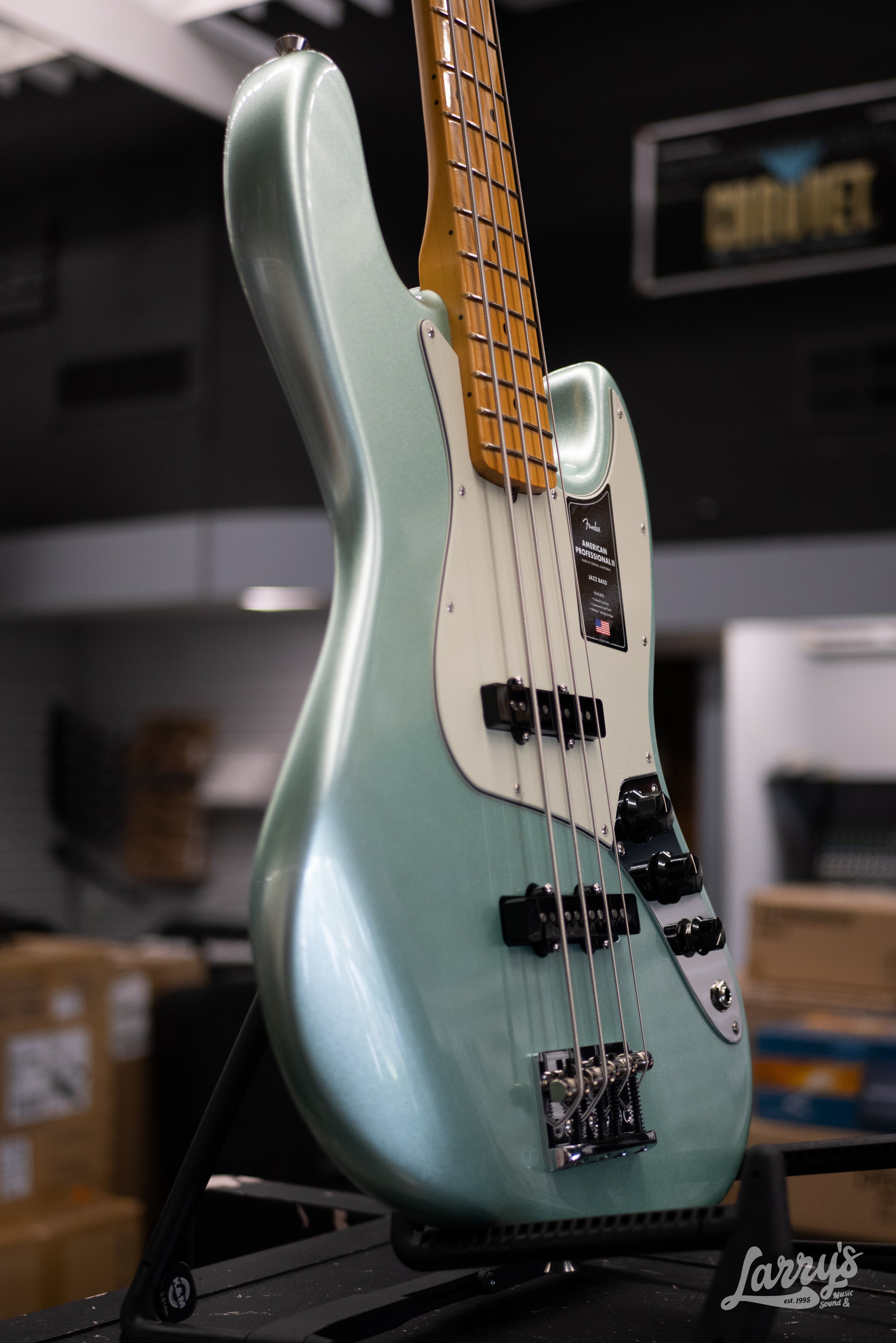 Fender American Professional II Jazz Bass - Mystic Surf Green