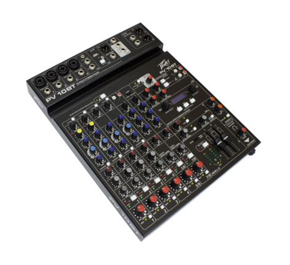 Peavey PV-10BT Compact 10 Channel Mixer with Bluetooth